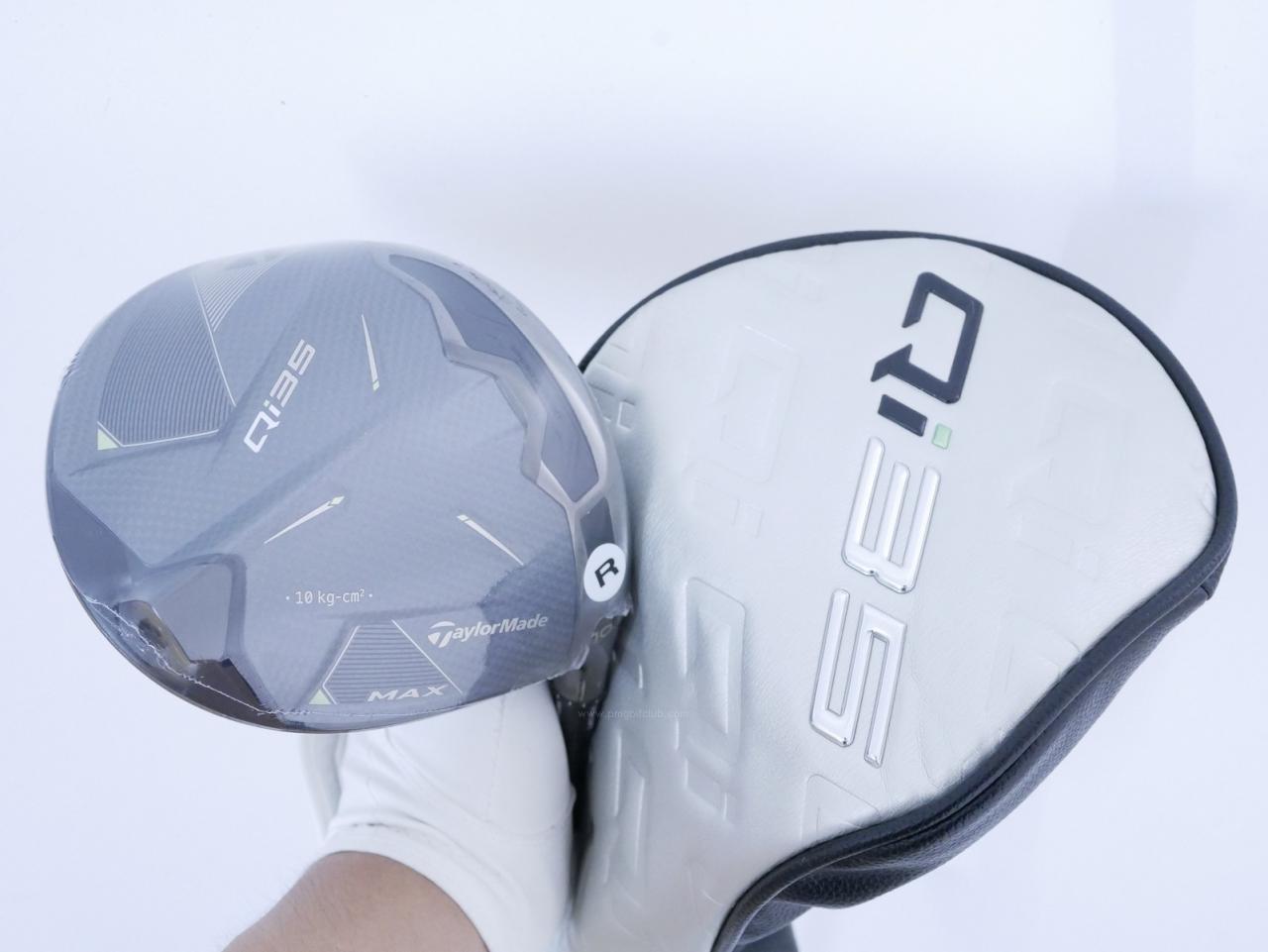 Driver : Taylormade : **ของใหม่ ยังไม่แกะพลาสติก** ไดรเวอร์ Taylormade Qi35 MAX (รุ่นใหม่ล่าสุด ปี 2025) Loft 10.5 ก้าน Mitsubishi Diamana TM50 Flex R