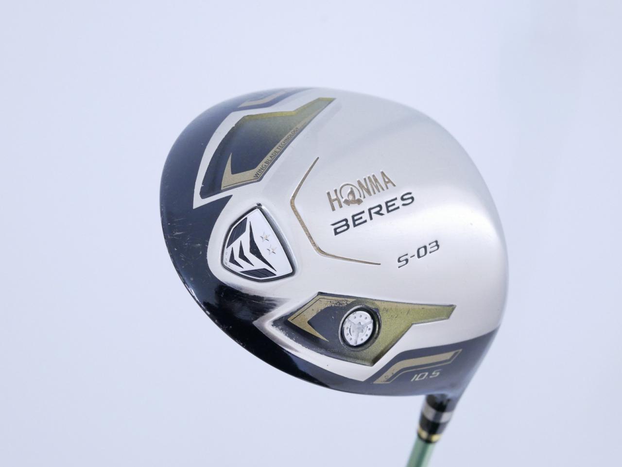 Driver : Honma : Honma Beres S-03 (ปี 2015) Loft 10.5 ก้าน ARMRQ 8 (45) Flex R (2 ดาว)