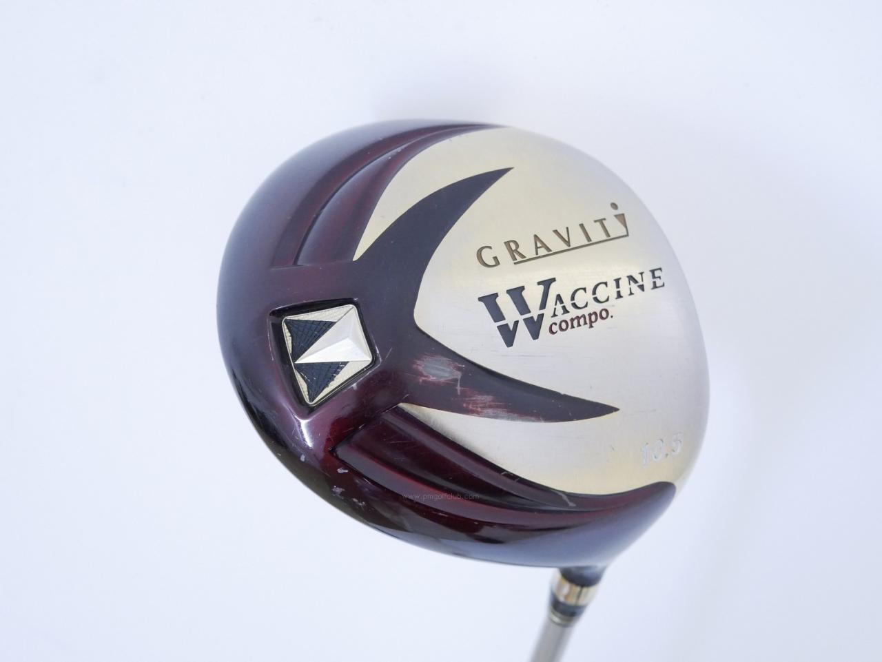Driver : Other Brand : Gravity Waccine Compo (ไดรเวอร์ Hi-end หน้าเด้งเกินกฏ 455cc.) Loft 10.5 สุดยอดก้าน Crazy Sports Type-A Flex R