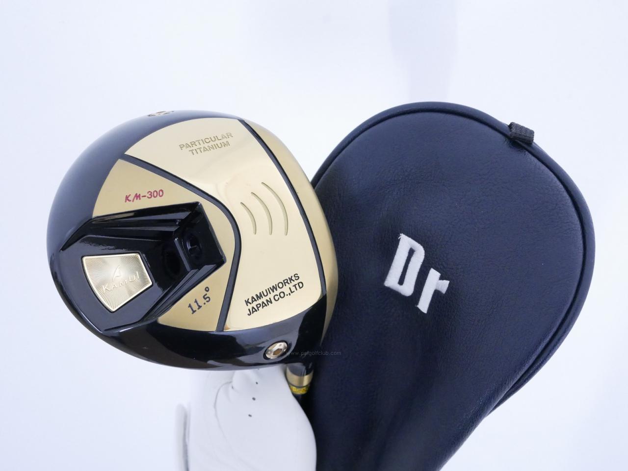 Driver : Kamuiworks : ไดรเวอร์ Kamuiworks KM-300 Gold (ปี 2018 หน้าเด้งเกินกฏ มีสปริงข้างใน) Loft 11.5 ก้าน Fujikura Double Kick Flex S
