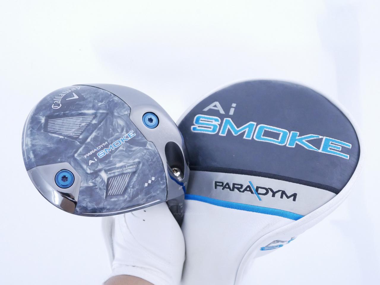 Driver : Callaway : ไดรเวอร์ Callaway Paradym Ai SMOKE Triple Diamond (รุ่นปี 2024 Low Spin สุดๆๆ) Loft 9 (ปรับได้) ก้าน Mitsubishi TENSEI 55 Flex S