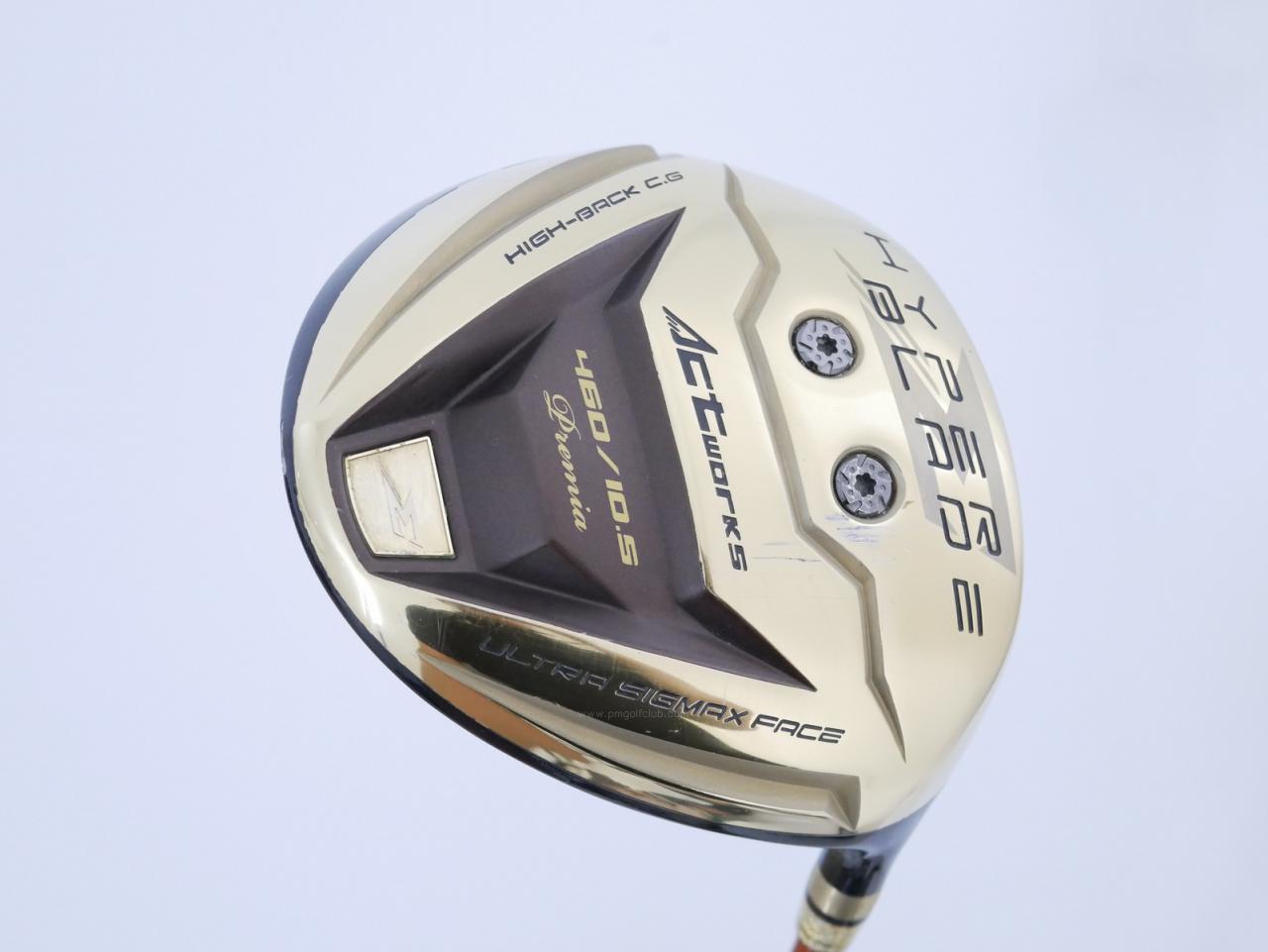 Driver : Worksgolf : ไดรเวอร์ Works Golf HyperBlade Sigma Premia (หน้าเด้งสุดๆ COR 0.86) Loft 10.5 ก้าน Mitsubishi Rayon Dragon Flex SR
