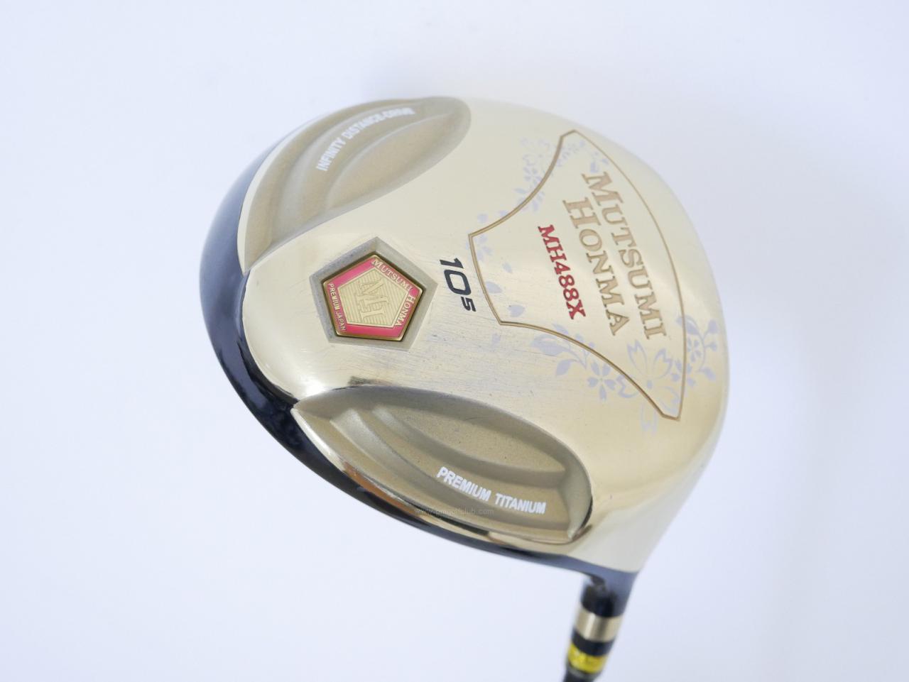 Driver : Other Brand : ไดรเวอร์ Mutsumi Honma MH488X (หัวขนาด 488cc. หน้าเด้งเกินกฏ) Loft 10.5 Flex R