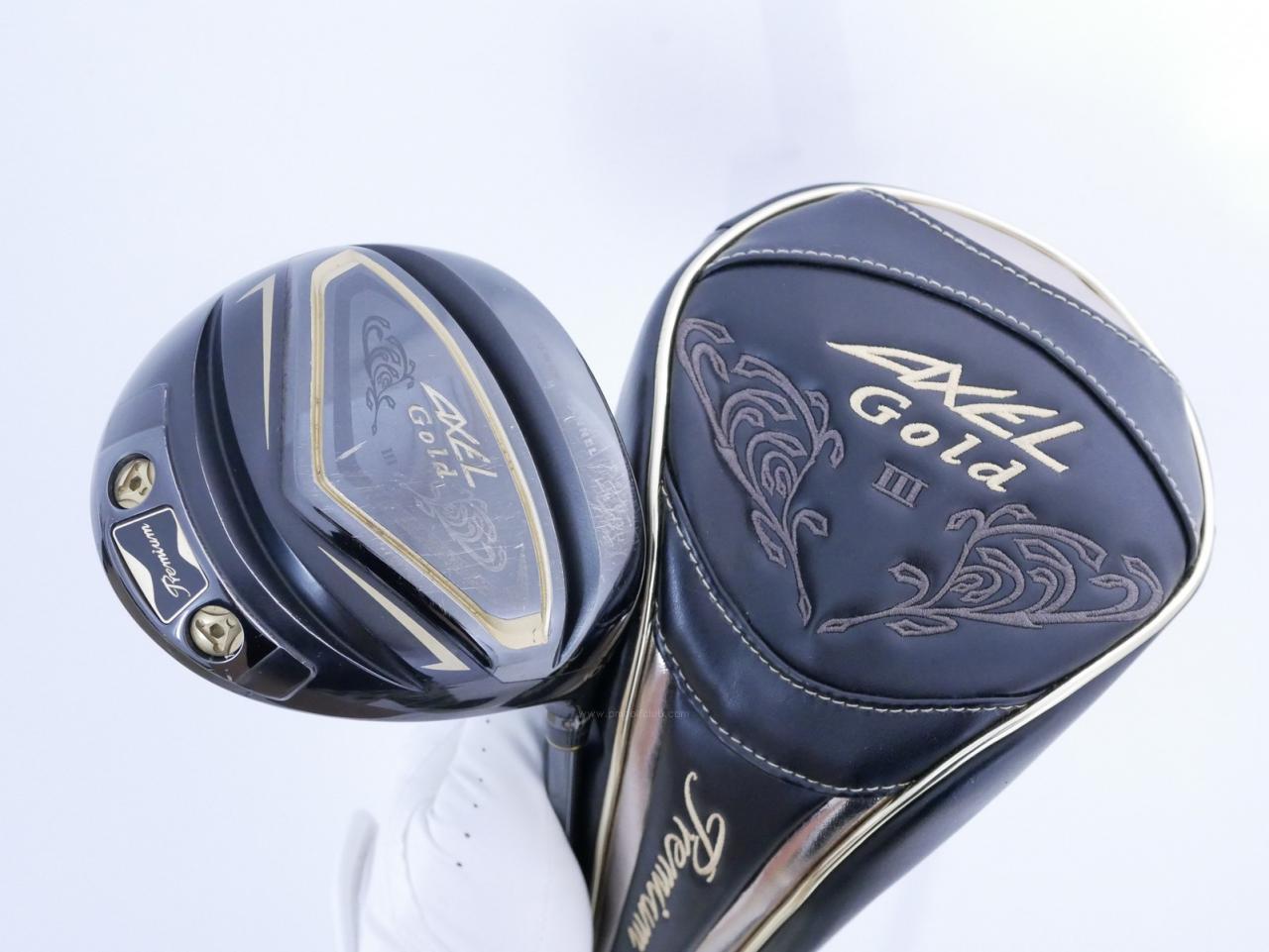 Driver : Tsuruya : Tsuruya AXEL Gold Premium III (รุ่นปี 2019 ตัวท๊อป หน้าเด้งสุดๆ COR 0.86 ของใหม่ 4 หมื่น) Loft 10.5 Flex R