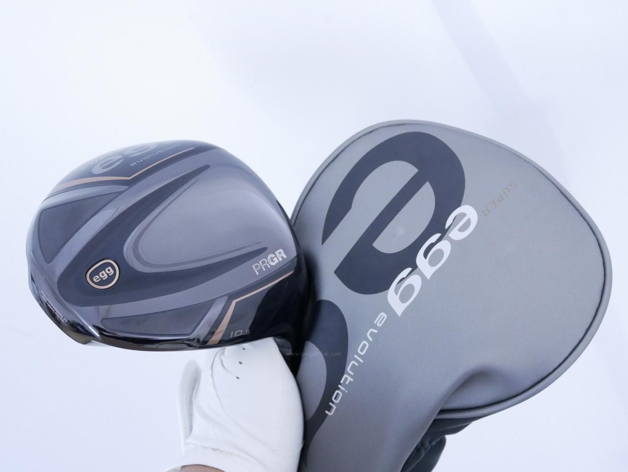 Driver : PRGR : ไดรเวอร์ PRGR Super EGG Evolution 500cc. (รุ่นล่าสุด ออกปี 2024 หน้าเด้งเกินกฏ ตีไกลมาก) Loft 10.5 Flex R2 (M-35)