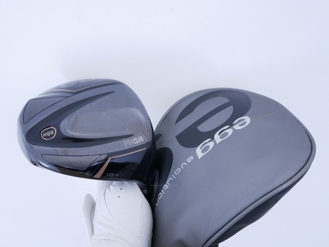 Driver : PRGR : ไดรเวอร์ PRGR Super EGG Evolution 500cc. (รุ่นล่าสุด ออกปี 2024 หน้าเด้งเกินกฏ ตีไกลมาก) Loft 10.5 Flex SR (M-40)