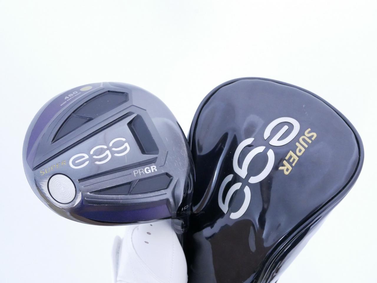 Driver : PRGR : ไดรเวอร์ PRGR Super EGG 480cc. (ปี 2021 หน้าเด้งเกินกฏ ตีไกลมาก) Loft 10.5 Flex R (M-37)