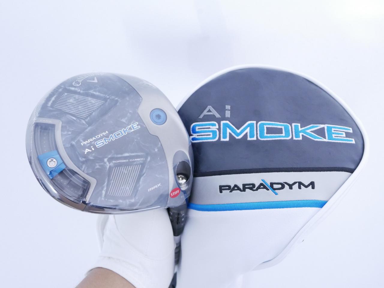 Driver : Callaway : **ของใหม่ ยังไม่แกะพลาสติก** ไดรเวอร์ Callaway Paradym Ai SMOKE MAX (รุ่นปี 2024 Japan Spec.) Loft 10.5 (ปรับได้) ก้าน Mitsubishi TENSEI 50 Flex S