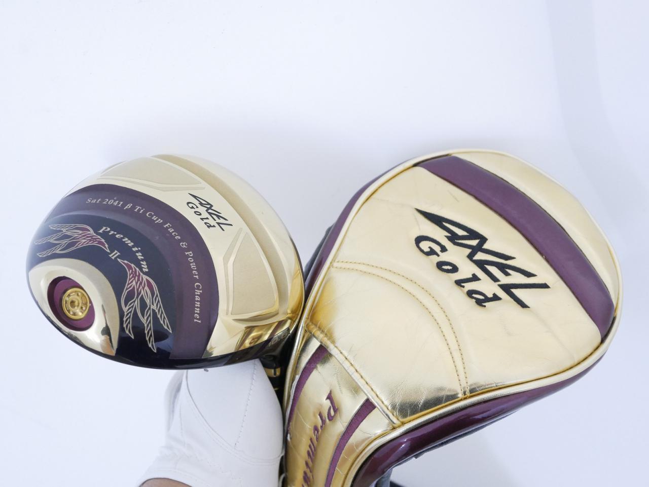 Driver : Tsuruya : Tsuruya AXEL Gold Premium II (รุ่นปี 2017 ตัวท๊อป หน้าเด้งสุดๆ COR 0.86 ของใหม่ 4 หมื่น) Loft 10.5 Flex R