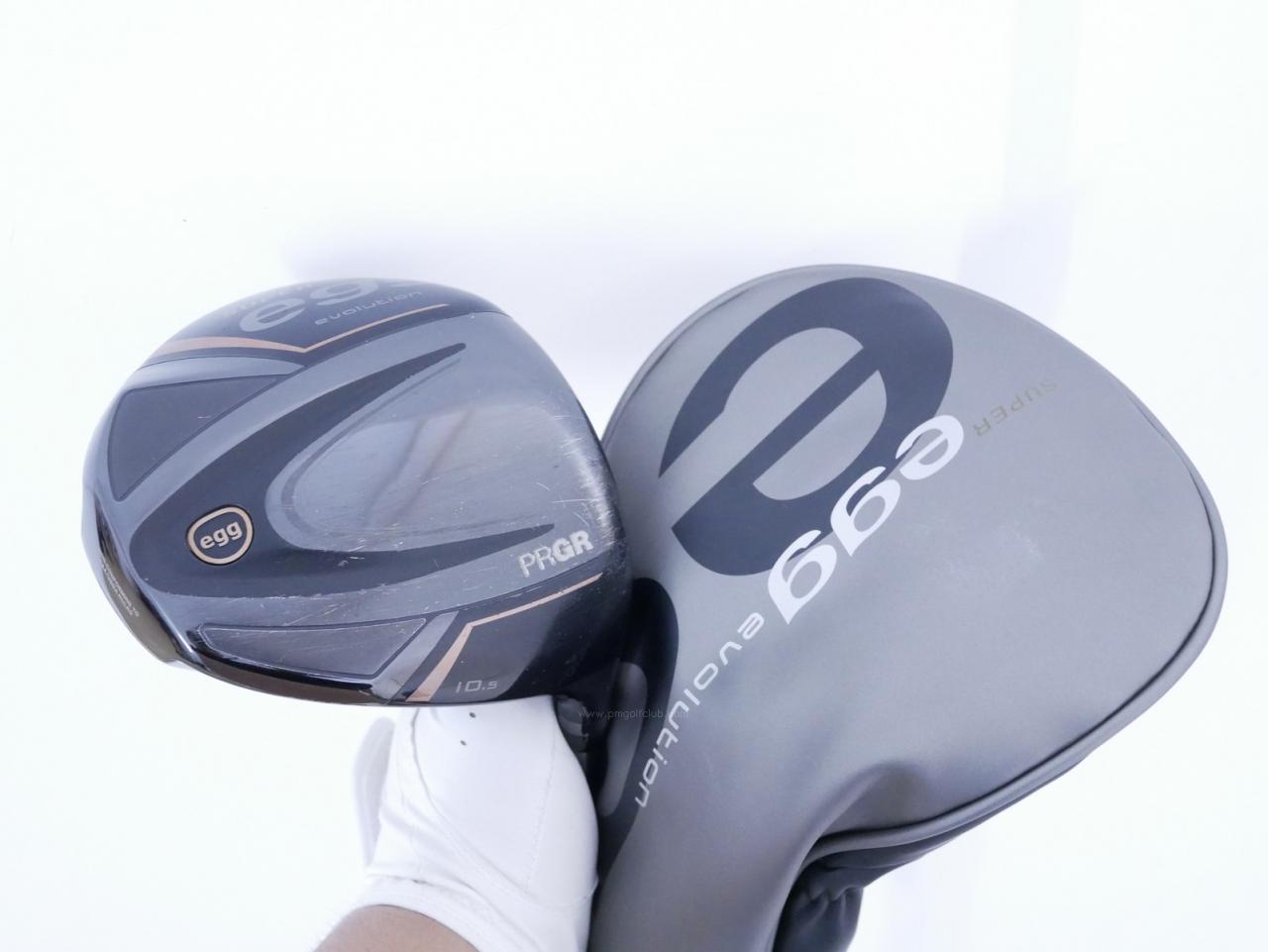 Driver : PRGR : ไดรเวอร์ PRGR Super EGG Evolution 500cc. (รุ่นล่าสุด ออกปี 2024 หน้าเด้งเกินกฏ ตีไกลมาก) Loft 10.5 Flex R2 (M-35)