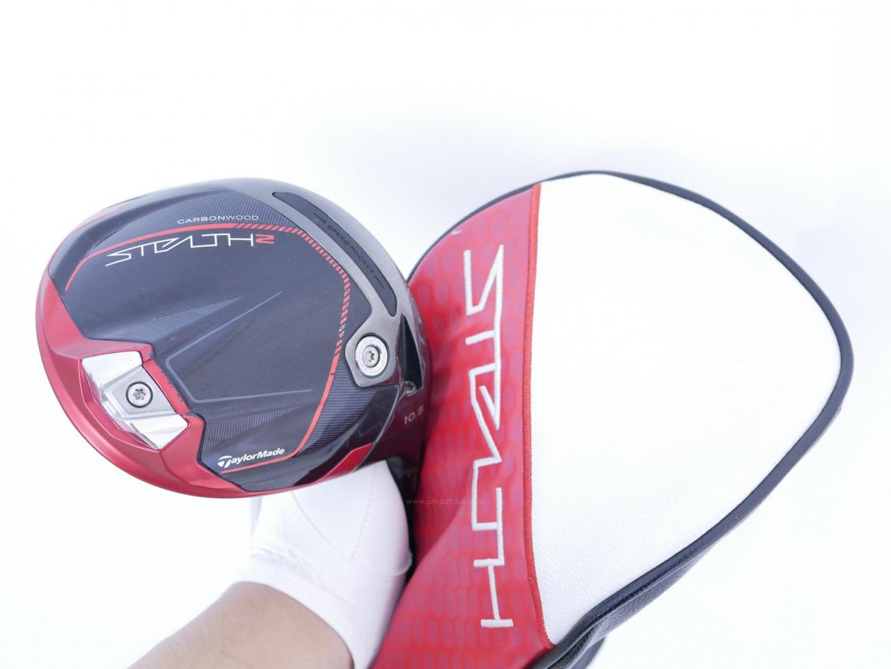 Driver : Taylormade : ไดรเวอร์ Taylormade Stealth 2 (รุ่นปี 2023) Loft 10.5 (ปรับได้) ก้าน Mitsubishi TENSEI TM50 Flex SR