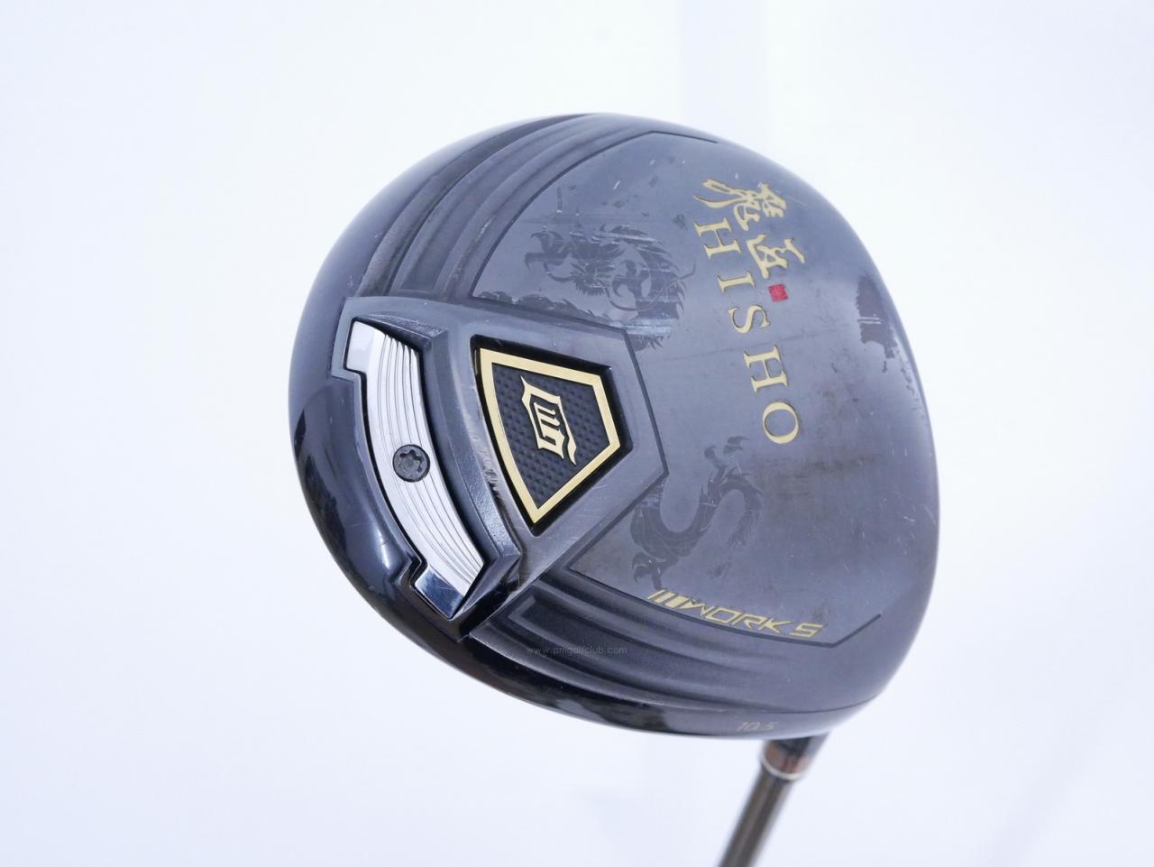 Driver : Worksgolf : ไดรเวอร์ Works Golf HISHO HR MAX 1.9 (รุ่นท๊อปสุด เบามากๆ หน้าเด้งสุดๆ) Loft 10.5 ก้านตัวท๊อป Mitsubishi Rayon Platinum HISHO Flex R
