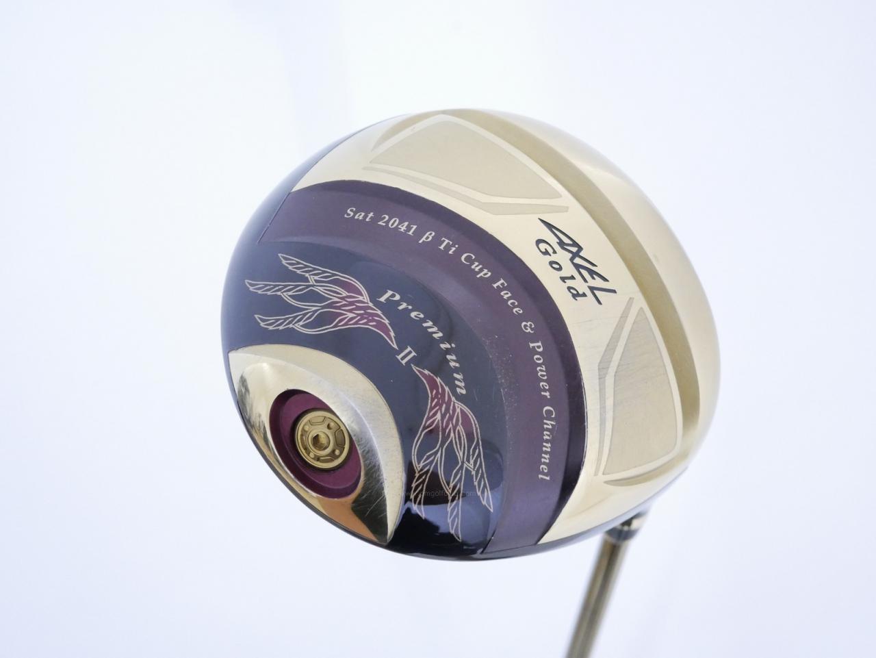 Driver : Tsuruya : Tsuruya AXEL Gold Premium II (รุ่นปี 2017 ตัวท๊อป หน้าเด้งสุดๆ COR 0.86 ของใหม่ 4 หมื่น) Loft 10.5 Flex R