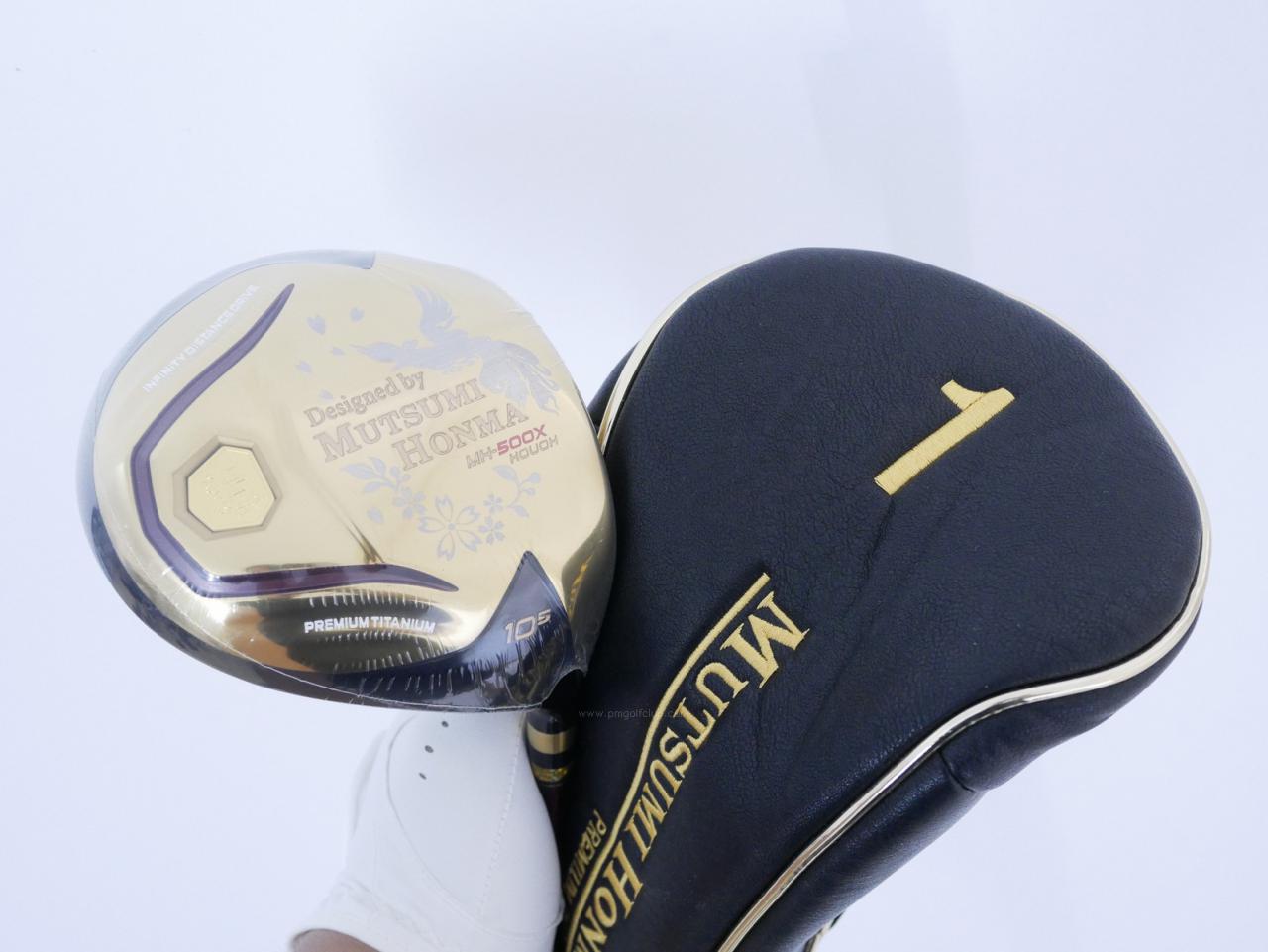 Driver : Other Brand : **ของใหม่ ยังไม่แกะพลาสติก** ไดรเวอร์ Mutsumi Honma MH500X HOUOH (หัวขนาด 500cc. หน้าเด้งเกินกฏ) Loft 10.5 Flex SR