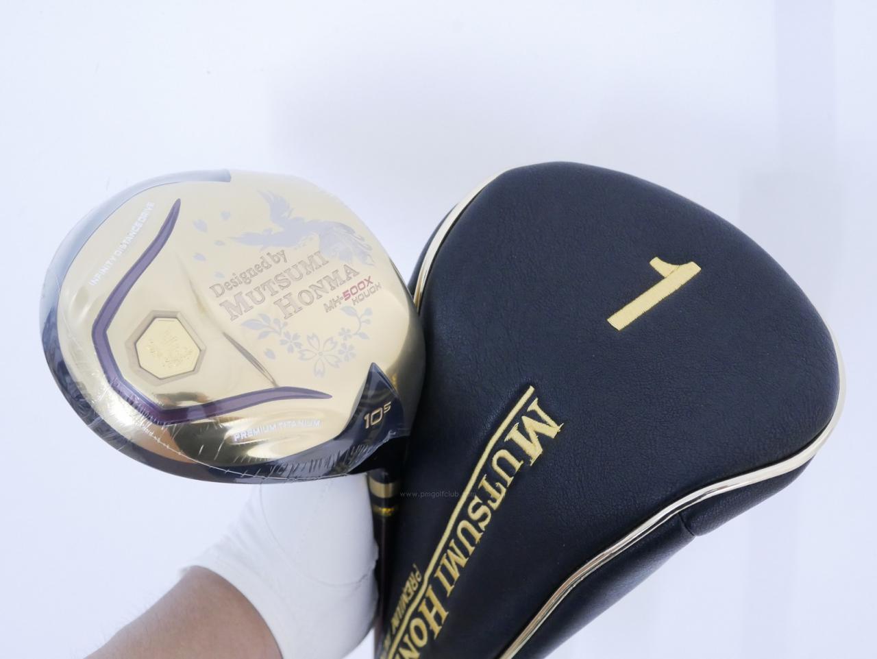 Driver : Other Brand : **ของใหม่ ยังไม่แกะพลาสติก** ไดรเวอร์ Mutsumi Honma MH500X HOUOH (หัวขนาด 500cc. หน้าเด้งเกินกฏ) Loft 10.5 Flex SR