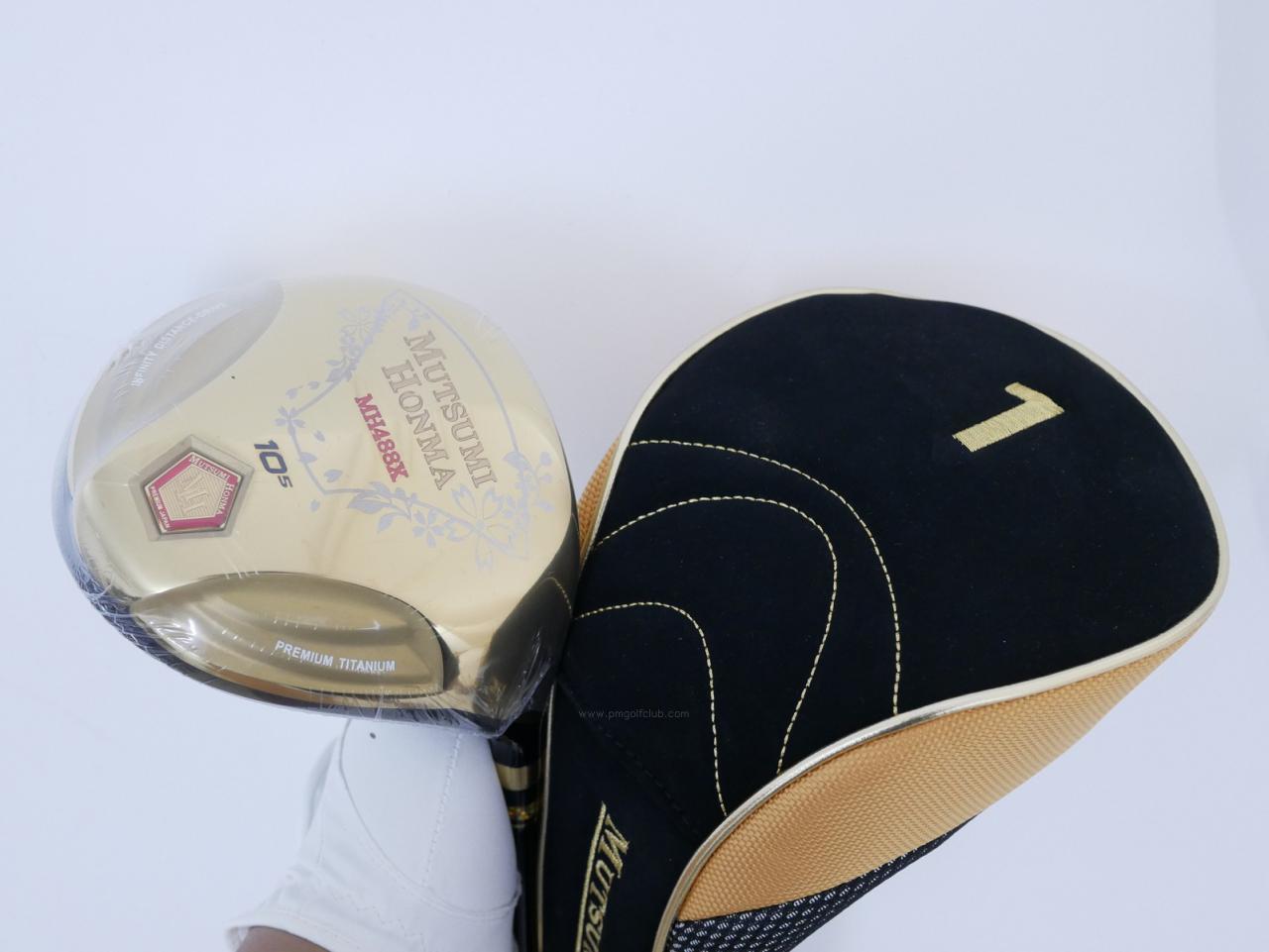Driver : Other Brand : **ของใหม่ ยังไม่แกะพลาสติก** ไดรเวอร์ Mutsumi Honma MH488X (หัวขนาด 488cc. หน้าเด้งเกินกฏ) Loft 10.5 Flex R