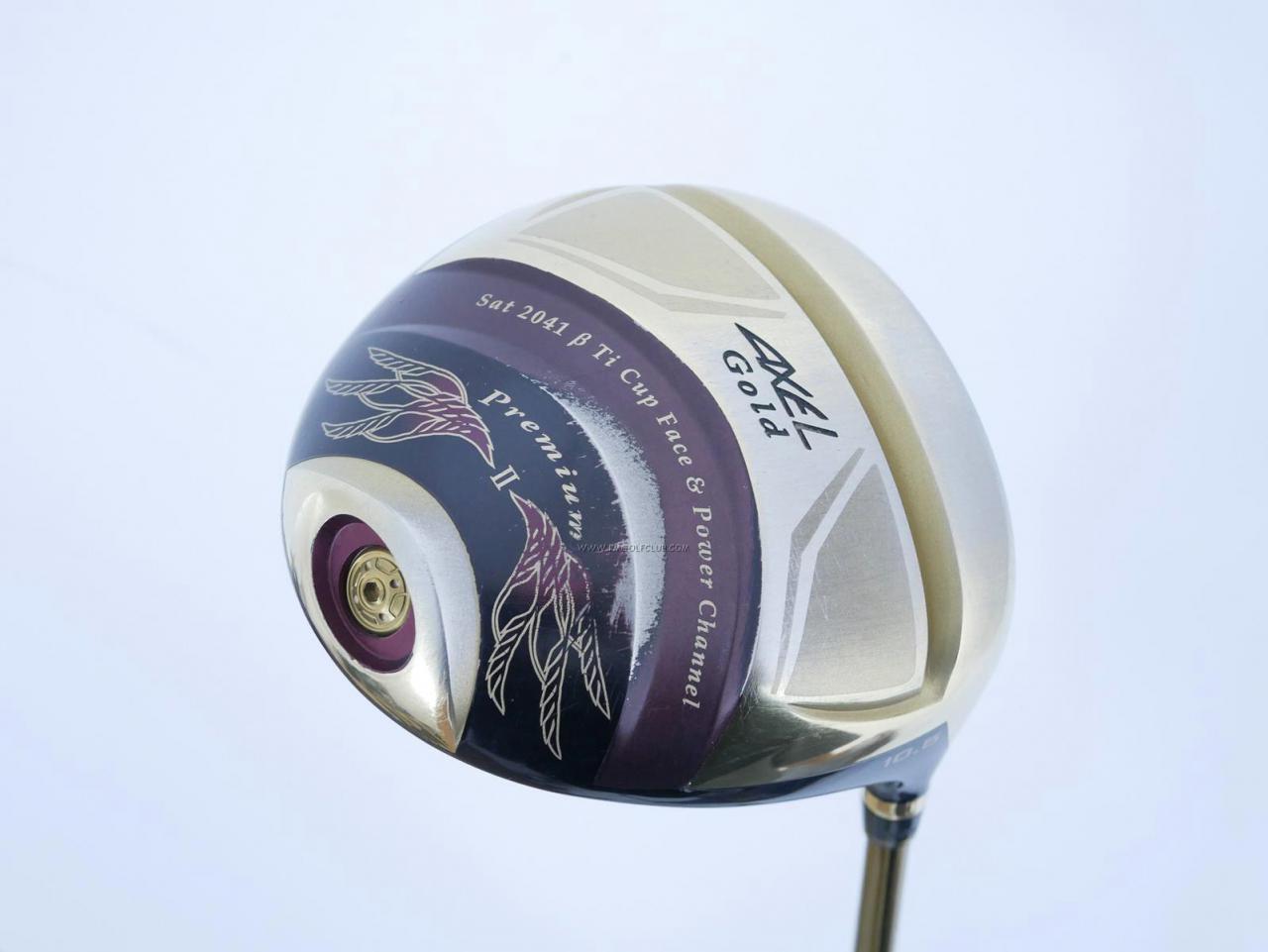 Driver : Tsuruya : Tsuruya AXEL Gold Premium II (รุ่นปี 2017 ตัวท๊อป หน้าเด้งสุดๆ COR 0.86 ของใหม่ 4 หมื่น) Loft 10.5 Flex S