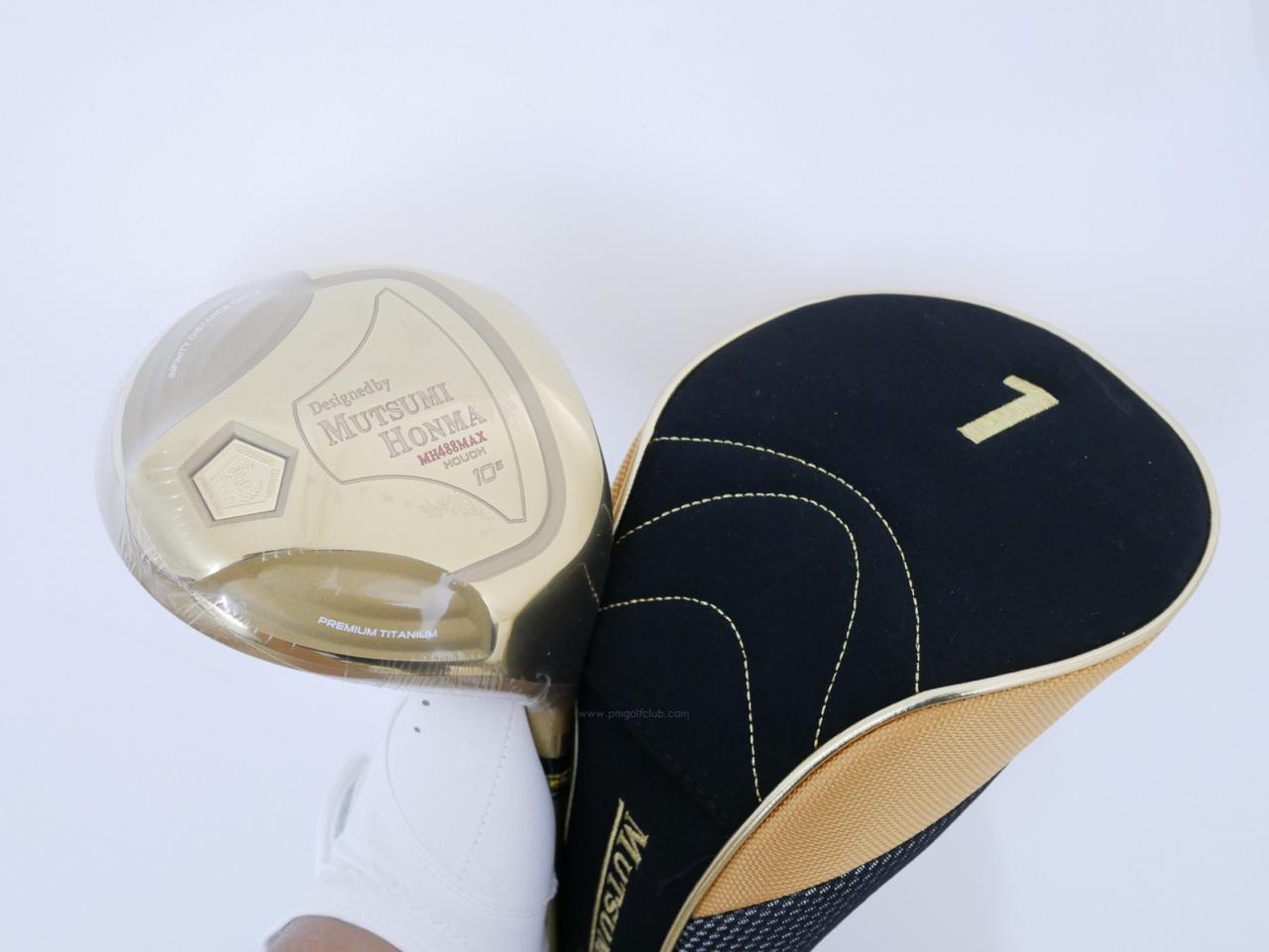 Driver : Other Brand : **ของใหม่ ยังไม่แกะพลาสติก** ไดรเวอร์ Mutsumi Honma MH488Max (หัวขนาด 488cc. หน้าเด้งเกินกฏ) Loft 10.5 Flex SR