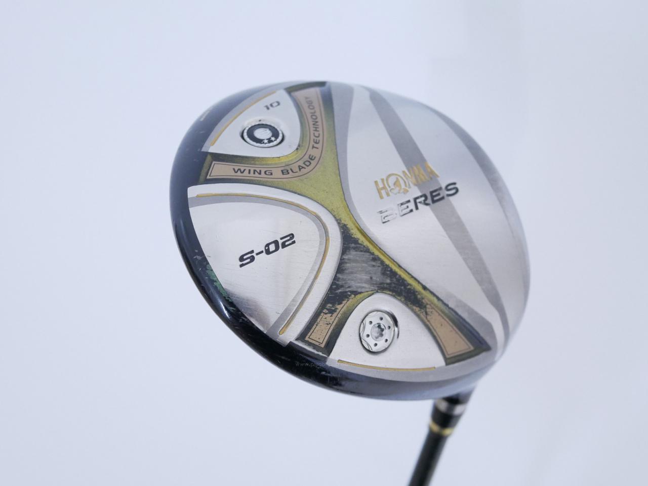 Driver : Honma : **มีตำหนิ** ไดรเวอร์ Honma Beres S-02 (460cc.) Loft 10 ก้าน ARMRQ 6 (49) Flex R (2 ดาว)