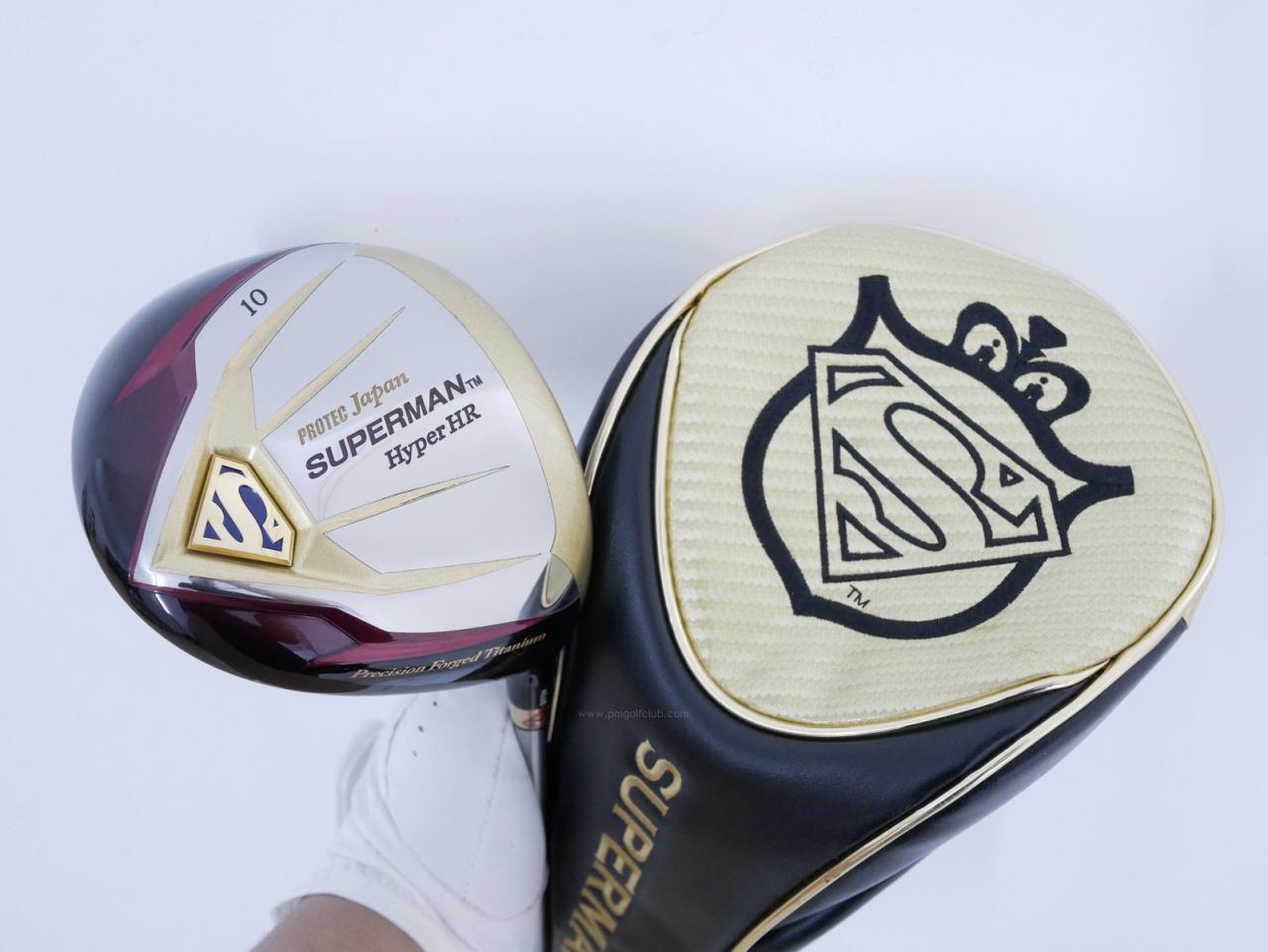 Driver : Superman : **มีตำหนิ** ไดรเวอร์ Superman HyperHR (ตีไกลมาก หน้าเด้งสุดๆ COR.885 กระดองเด้ง) Loft 10 Flex R1