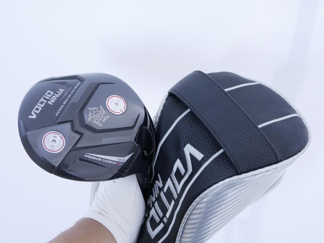Driver : Katana : ไดรเวอร์ Katana Voltio NINJA Premium Carbon II TI (รุ่นใหม่ล่าสุด ออกปี 2025 ตีไกลมากๆ) Loft 10.5 ก้าน Tour AD VG-02 Flex R