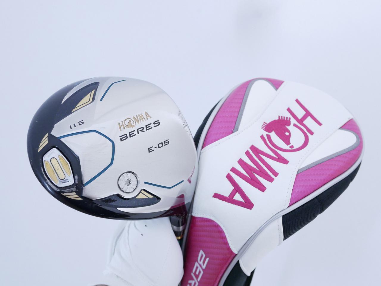 Driver : Honma : **ก้าน 3 ดาว** Honma Beres E-05 (ปี 2017 เหมาะกับซีเนียร์) Loft 11.5 ก้าน ARMRQ ∞ (44) FLEX R (3 ดาว)