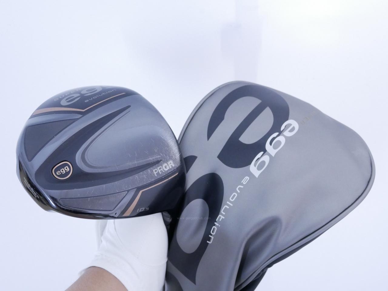 Driver : PRGR : ไดรเวอร์ PRGR Super EGG Evolution 500cc. (รุ่นล่าสุด ออกปี 2024 หน้าเด้งเกินกฏ ตีไกลมาก) Loft 10.5 Flex R2 (M-35)