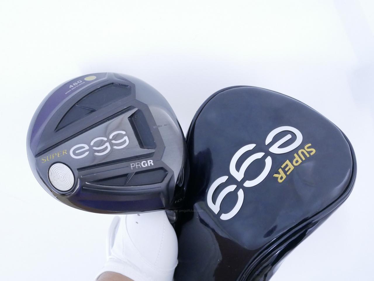 Driver : PRGR : ไดรเวอร์ PRGR Super EGG 480cc. (ปี 2021 หน้าเด้งเกินกฏ ตีไกลมาก) Loft 10.5 Flex SR (M-40)