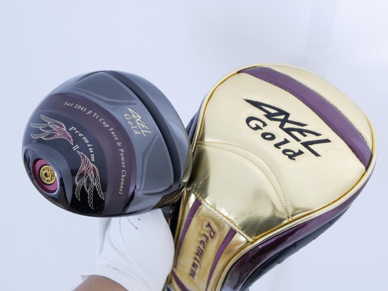 Driver : Tsuruya : Tsuruya AXEL Gold Premium II (รุ่นปี 2017 ตัวท๊อป หน้าเด้งสุดๆ COR 0.86 ของใหม่ 4 หมื่น) Loft 10.5 Flex R