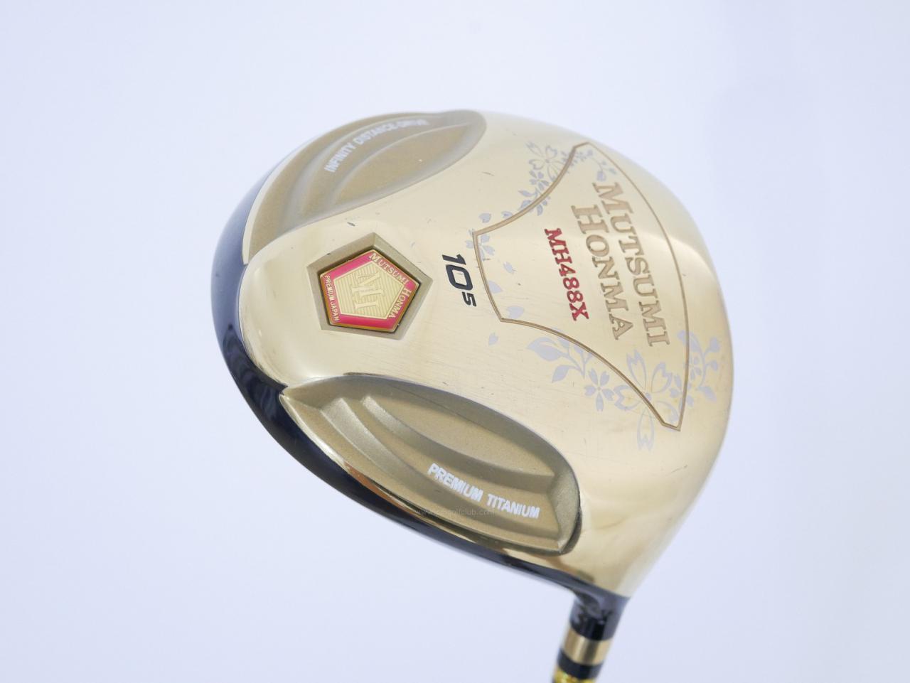 Driver : Other Brand : ไดรเวอร์ Mutsumi Honma MH488X (หัวขนาด 488cc. หน้าเด้งเกินกฏ) Loft 10.5 Flex R