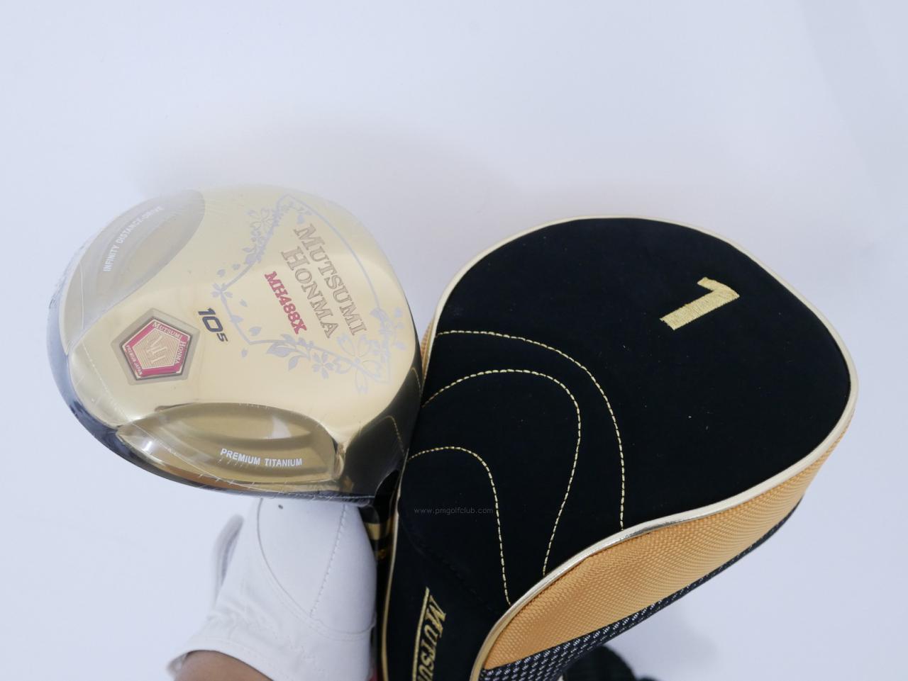 Driver : Other Brand : **ของใหม่ ยังไม่แกะพลาสติก** ไดรเวอร์ Mutsumi Honma MH488X (หัวขนาด 488cc. หน้าเด้งเกินกฏ) Loft 10.5 Flex SR