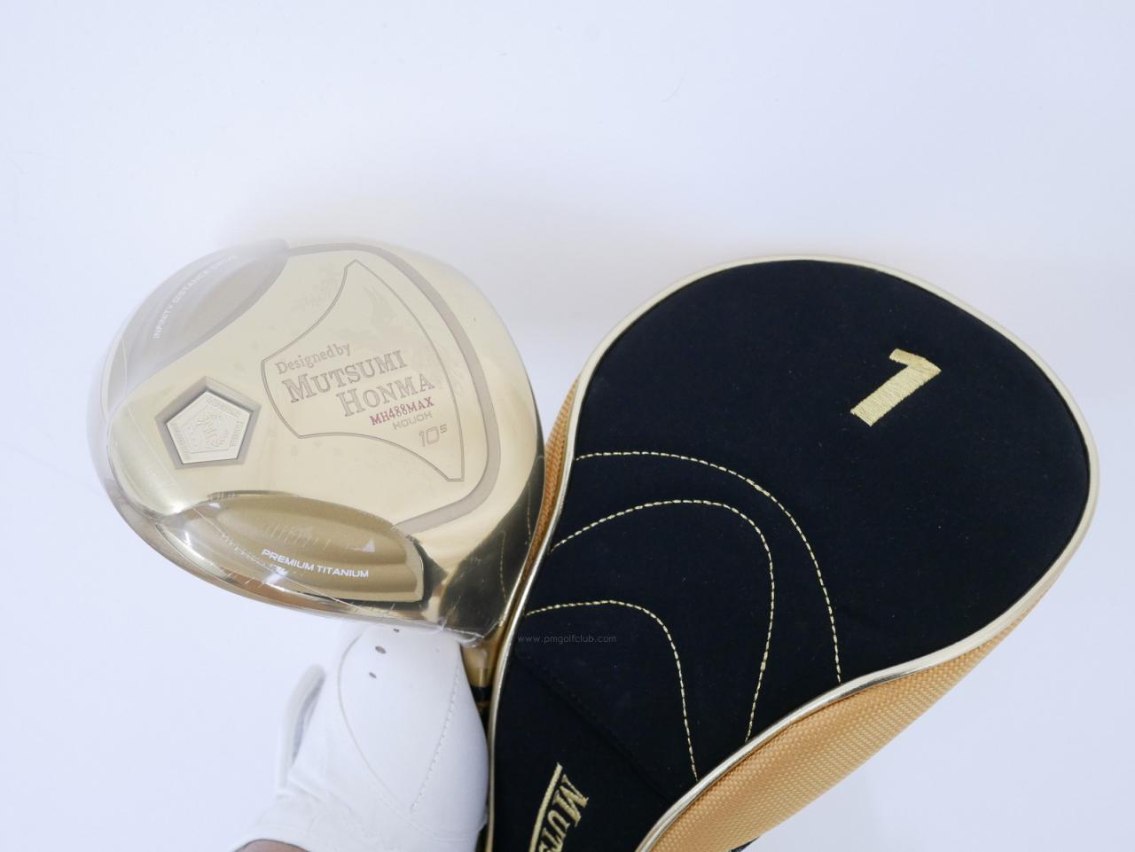 Driver : Other Brand : **ของใหม่ ยังไม่แกะพลาสติก** ไดรเวอร์ Mutsumi Honma MH488Max (หัวขนาด 488cc. หน้าเด้งเกินกฏ) Loft 10.5 Flex SR