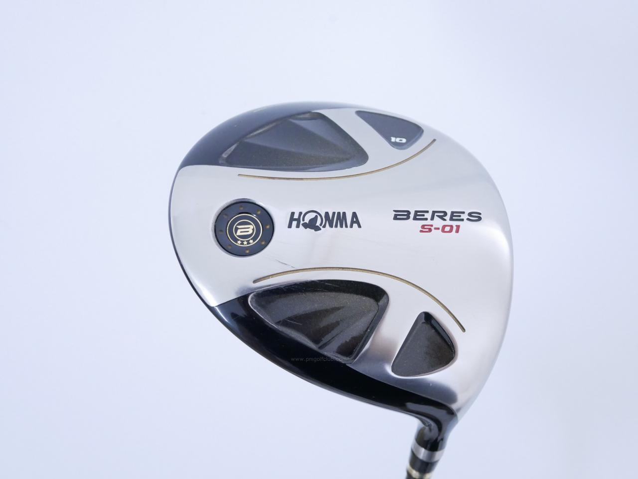 Driver : Honma : **ก้าน 3 ดาว** ไดรเวอร์ Honma Beres S-01 (460cc.) Loft 10 ก้าน ARMRQ 6 (49) Flex R (3 ดาว)