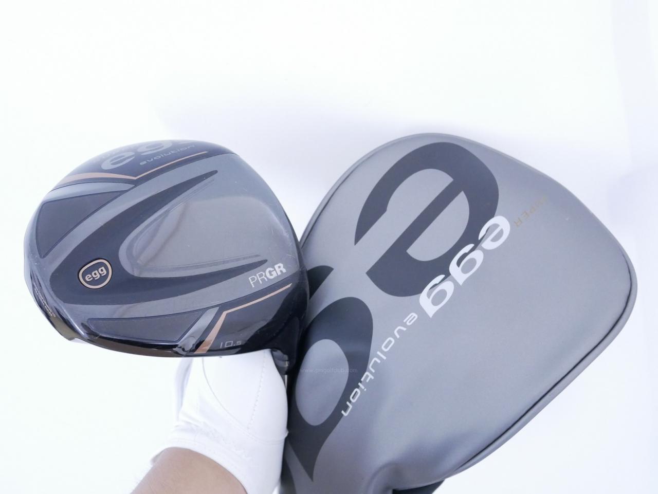 Driver : PRGR : ไดรเวอร์ PRGR Super EGG Evolution 500cc. (รุ่นล่าสุด ออกปี 2024 หน้าเด้งเกินกฏ ตีไกลมาก) Loft 10.5 Flex R (M-37)