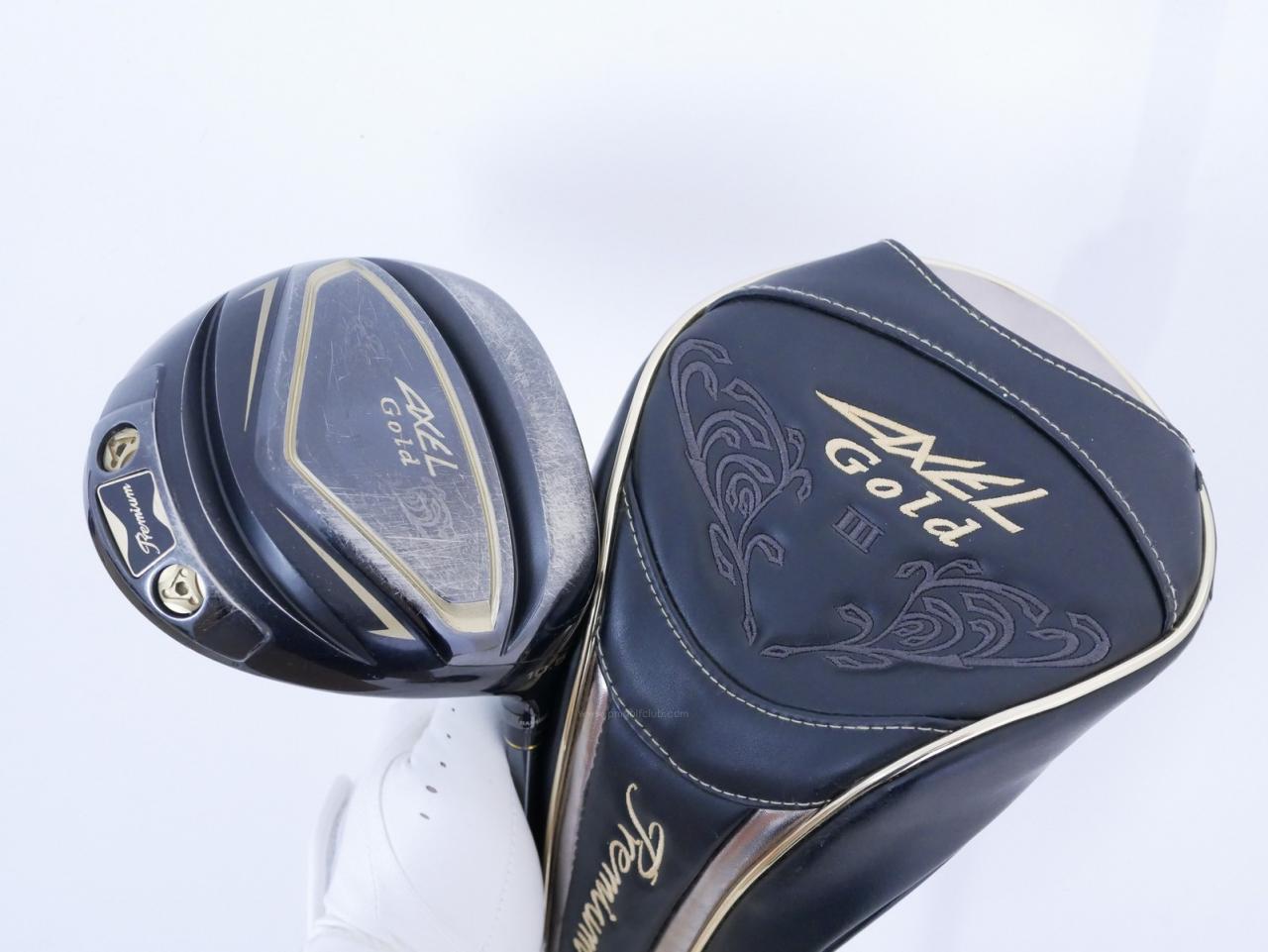 Driver : Tsuruya : Tsuruya AXEL Gold Premium III (รุ่นปี 2019 ตัวท๊อป หน้าเด้งสุดๆ COR 0.86 ของใหม่ 4 หมื่น) Loft 10.5 Flex R
