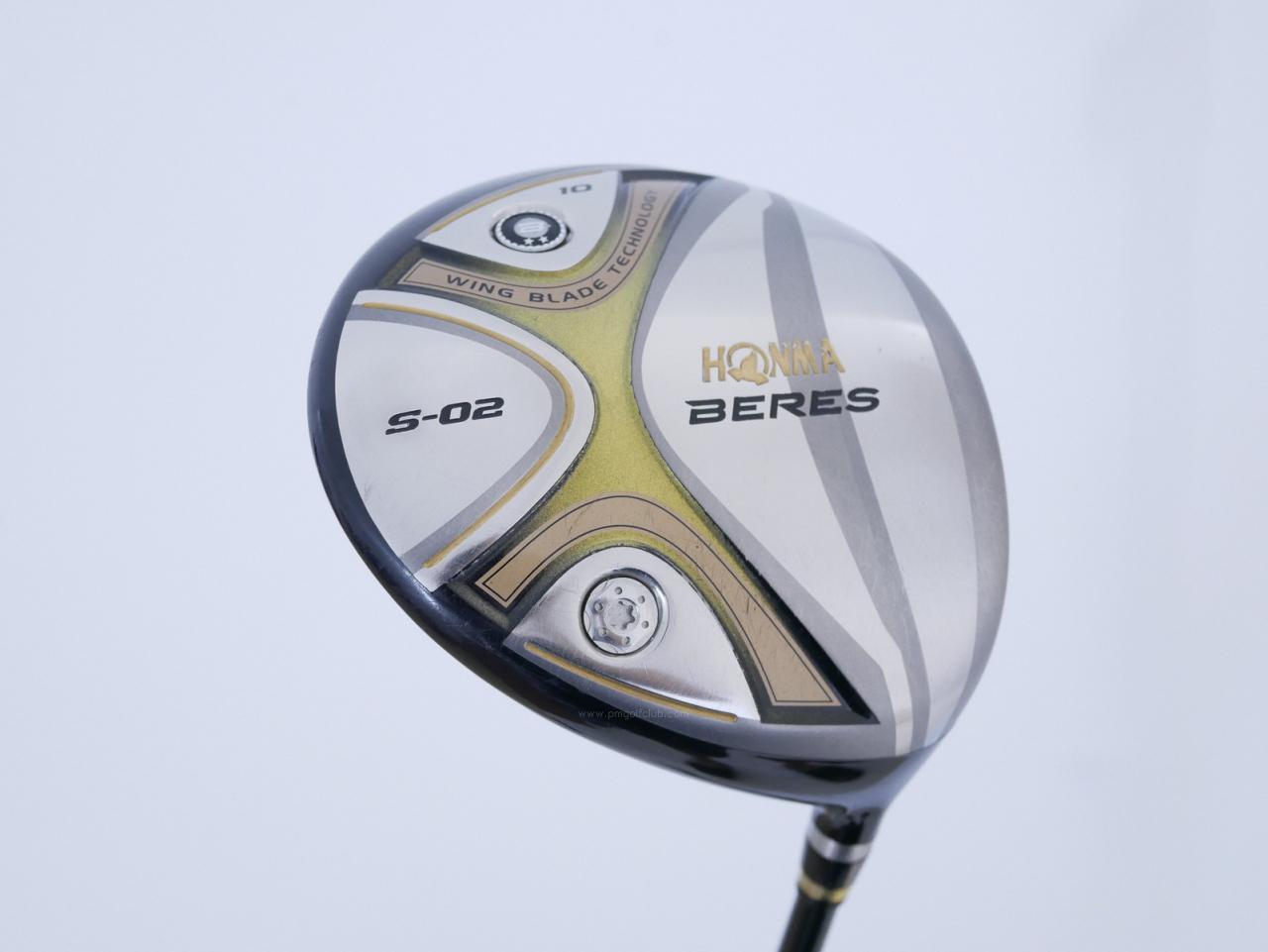 Driver : Honma : ไดรเวอร์ Honma Beres S-02 (460cc.) Loft 10 ก้าน ARMRQ 6 (45) Flex R (2 ดาว)