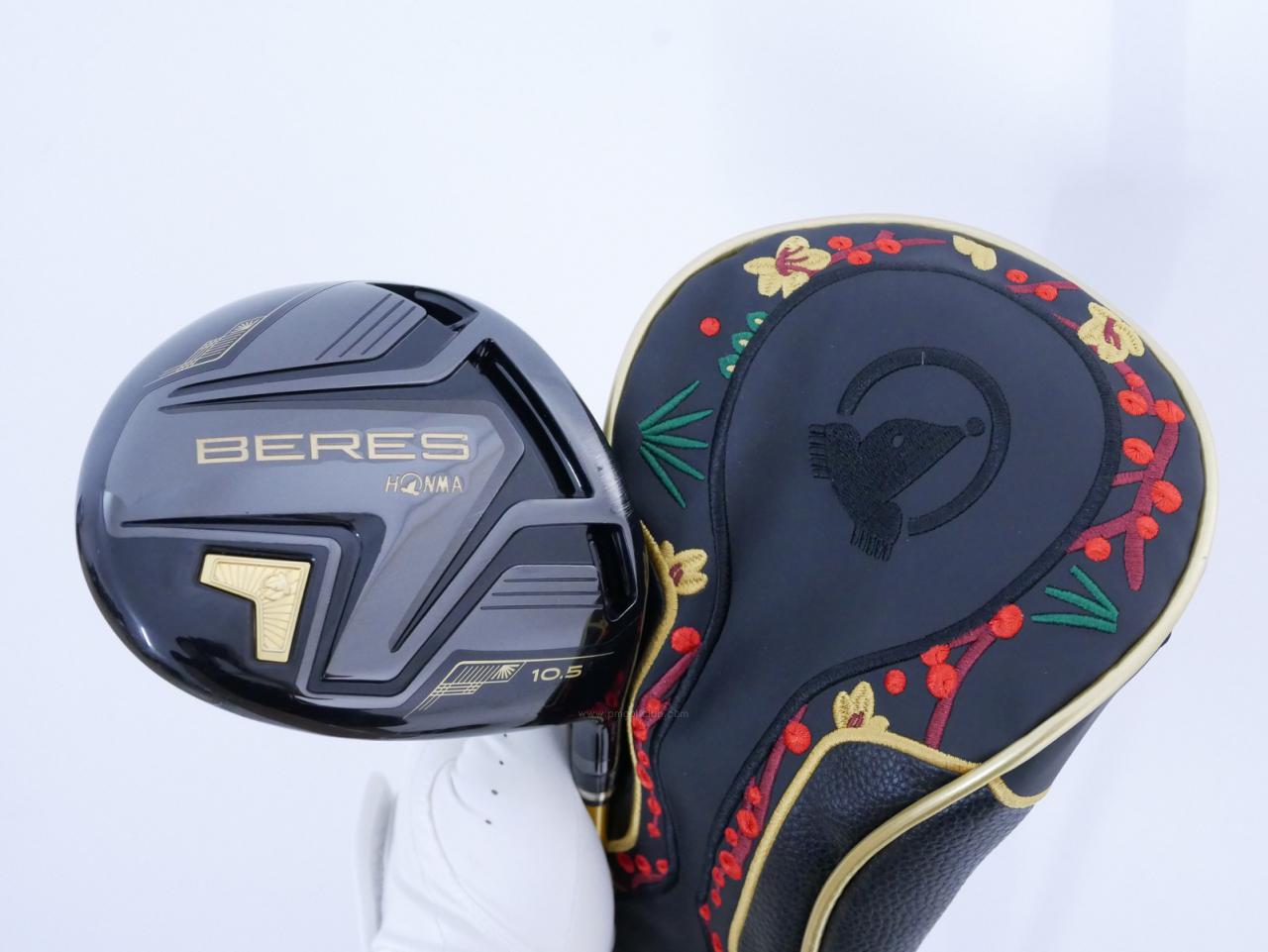 Driver : Honma : **ก้าน 3 ดาว** ไดรเวอร์ Honma Beres Black C+ (รุ่นปี 2023 สเปคพิเศษ หน้าเด้งเกินกฏ) Loft 10.5 ก้าน Honma ARMRQ MX Flex R2 (3 ดาว)