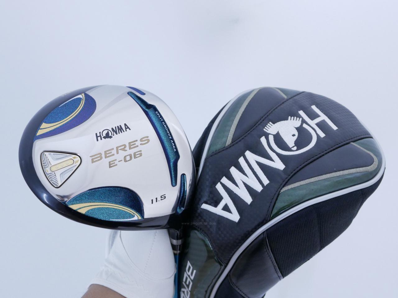 Driver : Honma : **ก้าน 3 ดาว** ไดรเวอร์ Honma Beres E-06 (รุ่นปี 2019) Loft 11.5 ก้าน ARMRQ X (43) Flex R (3 ดาว)