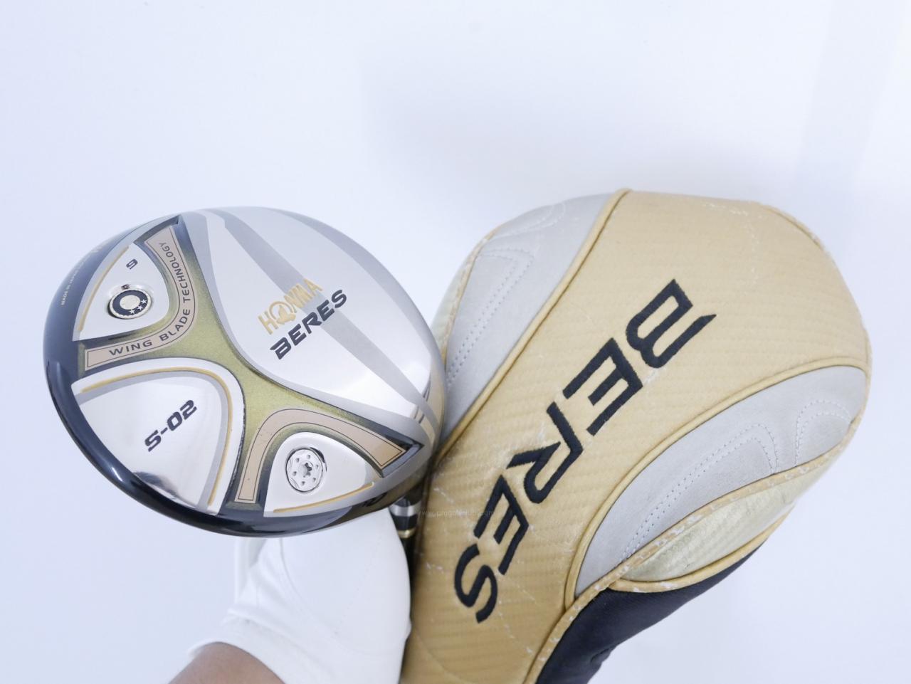 Driver : Honma : **ก้าน 3 ดาว** ไดรเวอร์ Honma Beres S-02 (460cc.) Loft 9 ก้าน ARMRQ 6 (49) Flex S (3 ดาว)