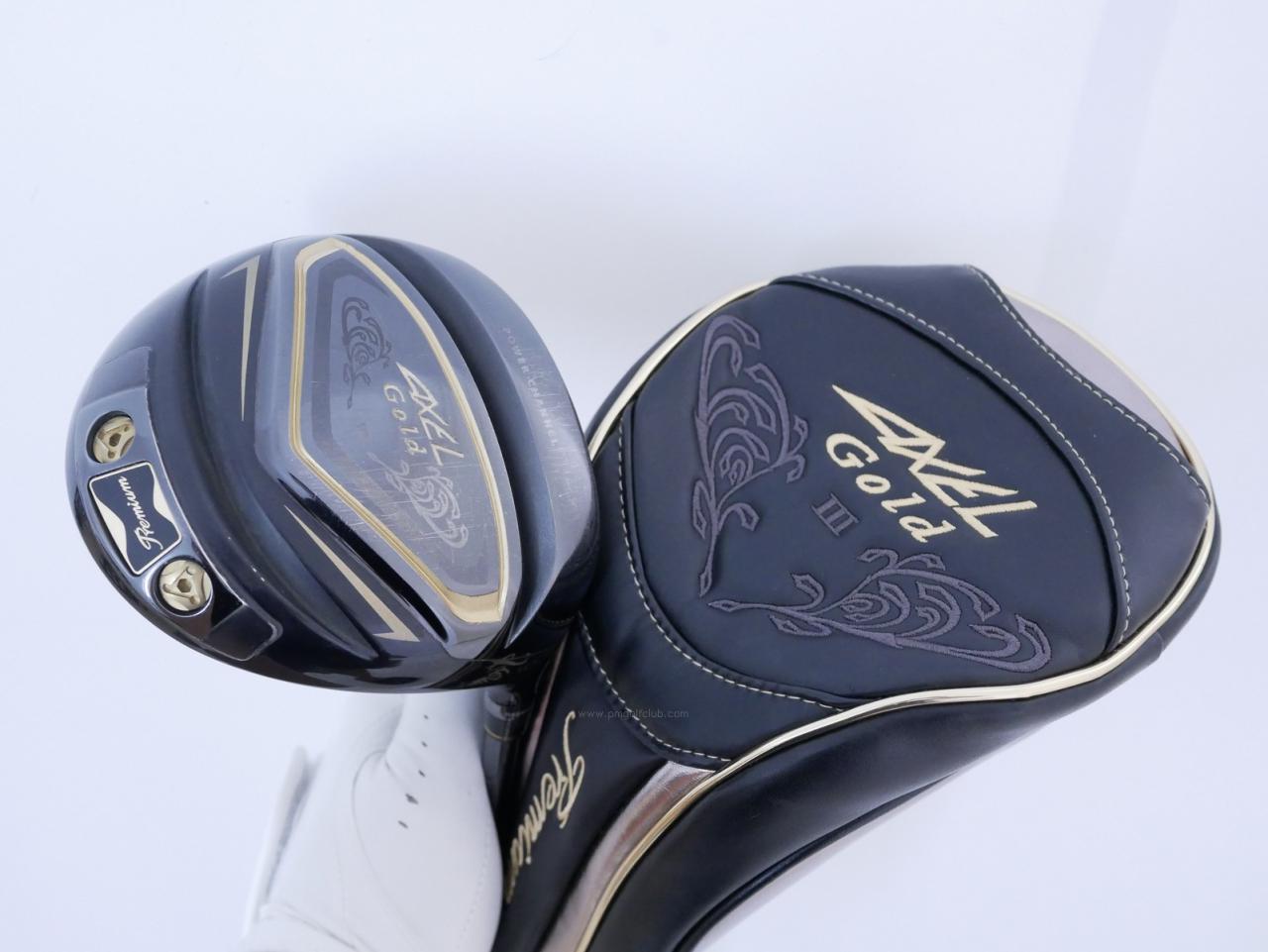 Driver : Tsuruya : Tsuruya AXEL Gold Premium III (รุ่นปี 2019 ตัวท๊อป หน้าเด้งสุดๆ COR 0.86 ของใหม่ 4 หมื่น) Loft 10.5 Flex S