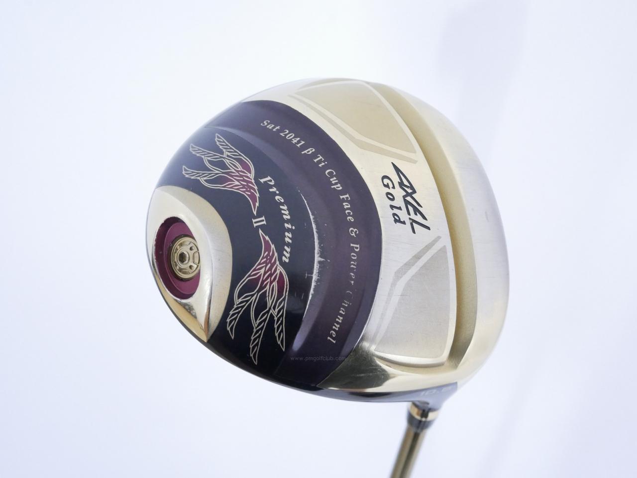 Driver : Tsuruya : Tsuruya AXEL Gold Premium II (รุ่นปี 2017 ตัวท๊อป หน้าเด้งสุดๆ COR 0.86 ของใหม่ 4 หมื่น) Loft 10.5 Flex R