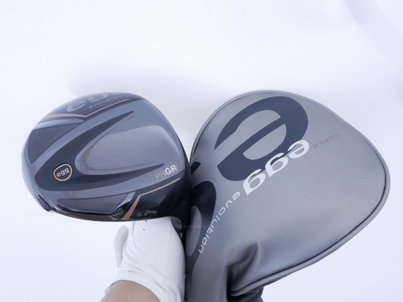 Driver : PRGR : ไดรเวอร์ PRGR Super EGG Evolution 500cc. (รุ่นล่าสุด ออกปี 2024 หน้าเด้งเกินกฏ ตีไกลมาก) Loft 9.5 Flex R (M-37)