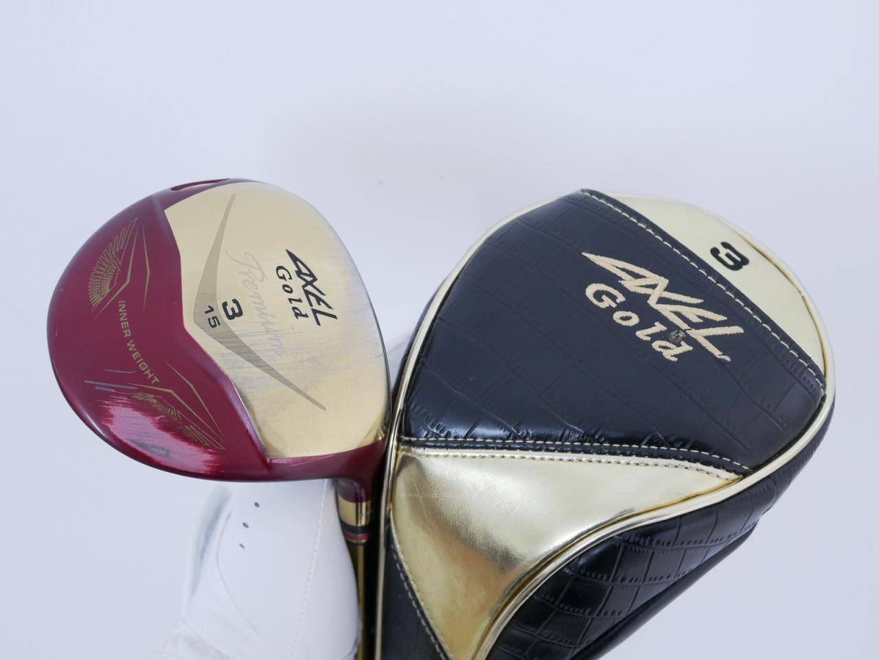 Fairway Wood : Tsuruya : หัวไม้ 3 Tsuruya AXEL Gold Premium IV (รุ่นปี 2021 ตัวท๊อป ของใหม่ 2 หมื่นกว่า) Loft 15 Flex R