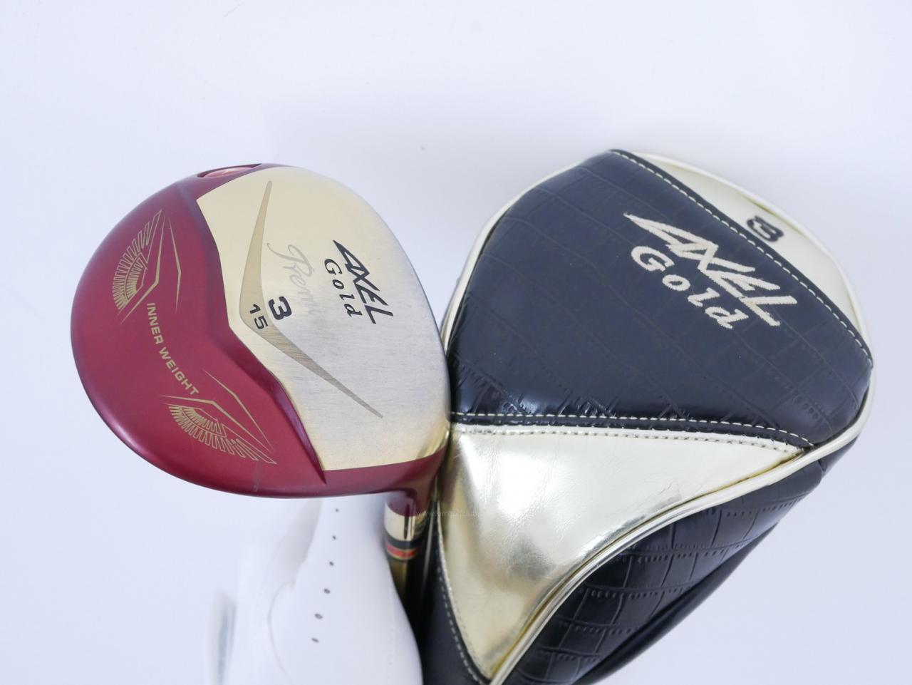 Fairway Wood : Tsuruya : หัวไม้ 3 Tsuruya AXEL Gold Premium IV (รุ่นปี 2021 ตัวท๊อป ของใหม่ 2 หมื่นกว่า) Loft 15 Flex R