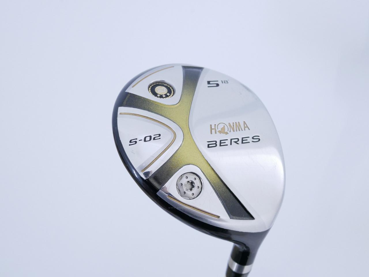 Fairway Wood : Honma : **มีบุบ ก้าน 3 ดาว** หัวไม้ 5 Honma Beres S-02 Loft 18 ก้าน ARMRQ 6 (49) Flex SR (3 ดาว)