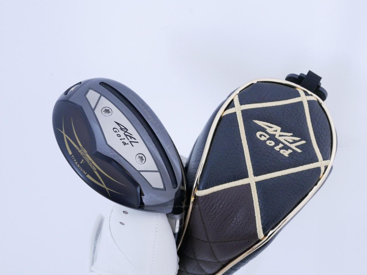 Fairway Wood : Tsuruya : ไม้กระเทย Tsuruya AXEL Gold Premium 5 (รุ่นปี 2023 ตัวท๊อป เด้งเกินกฏ ของใหม่ 2 หมื่นกว่า) Loft 23 Flex R