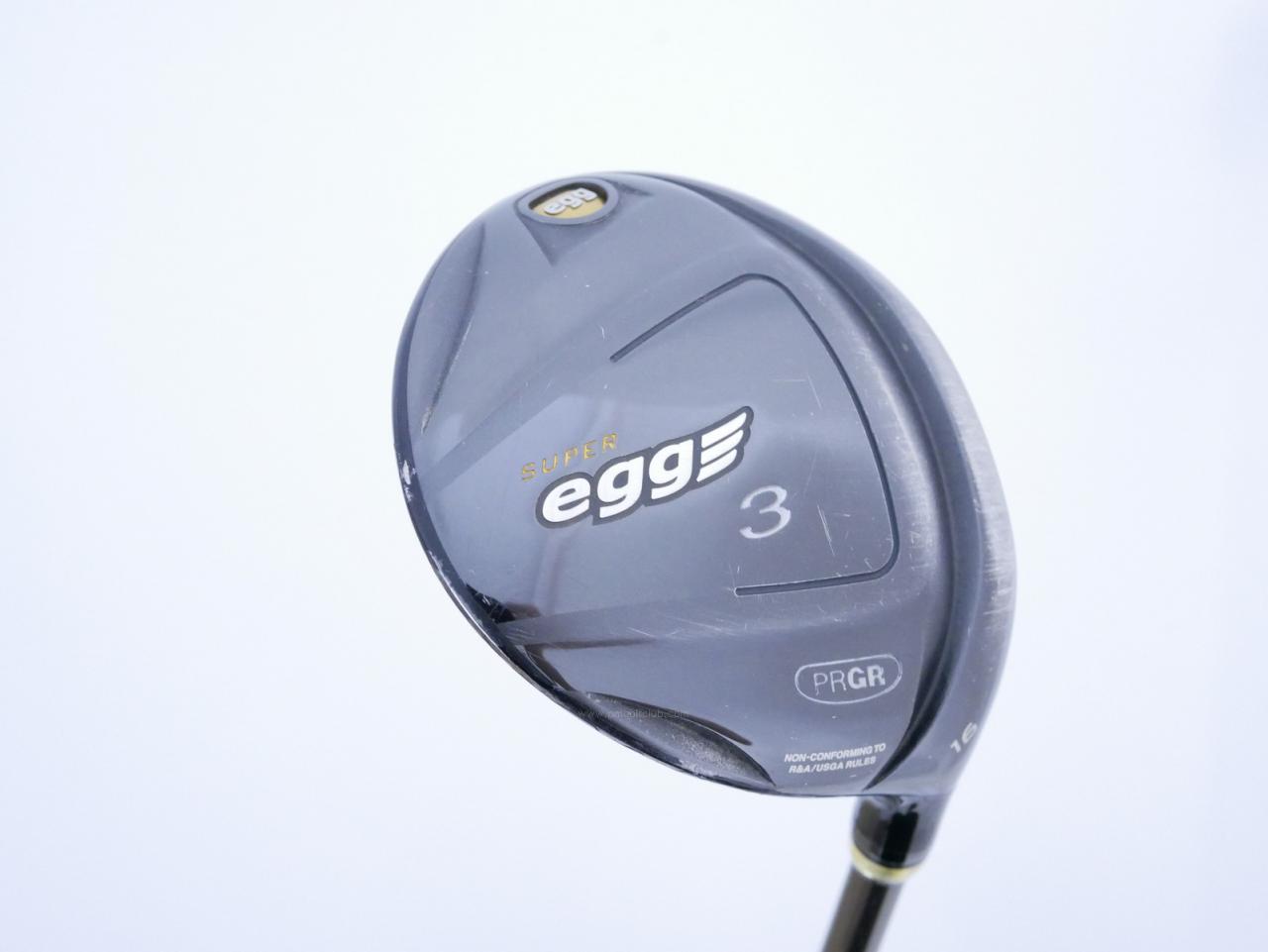 Fairway Wood : PRGR : หัวไม้ 3 PRGR Super Egg (หน้าเด้งเกินกฏ COR 0.84 ออกปี 2018 หายากมาก) Loft 16 Flex SR (M-40)