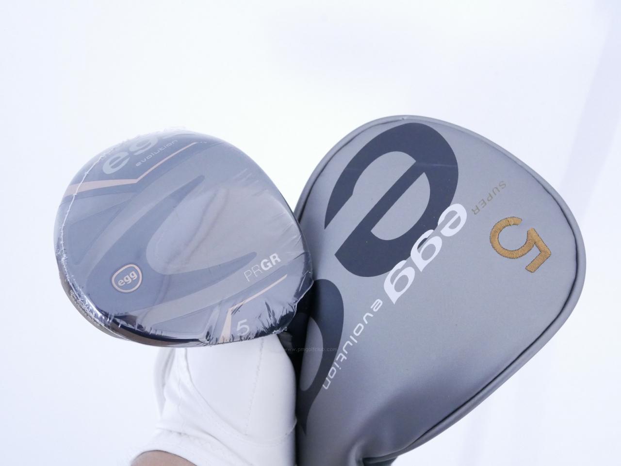 Fairway Wood : PRGR : **ของใหม่ ยังไม่แกะพลาสติก** หัวไม้ 5 PRGR Super EGG Evolution (รุ่นล่าสุด ออกปี 2024 หน้าเด้งเกินกฏ ตีไกลมาก) Loft 19 Flex R (M-37)