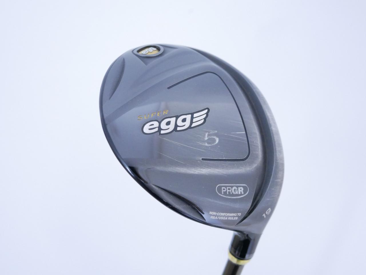 Fairway Wood : PRGR : หัวไม้ 5 PRGR Super Egg (หน้าเด้งเกินกฏ COR 0.84 ออกปี 2018 หายากมาก) Loft 19 Flex R (M-37)
