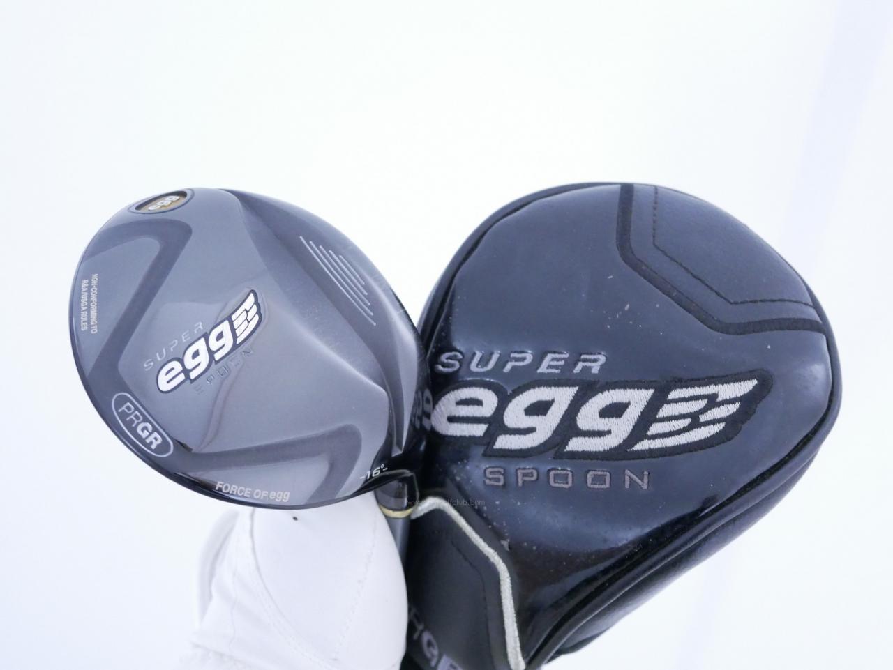 Fairway Wood : PRGR : หัวไม้ 3 PRGR Super Egg (หน้าเด้งเกินกฏ COR 0.84 ปี 2017 หายากมาก) Loft 16 Flex SR (M-40)
